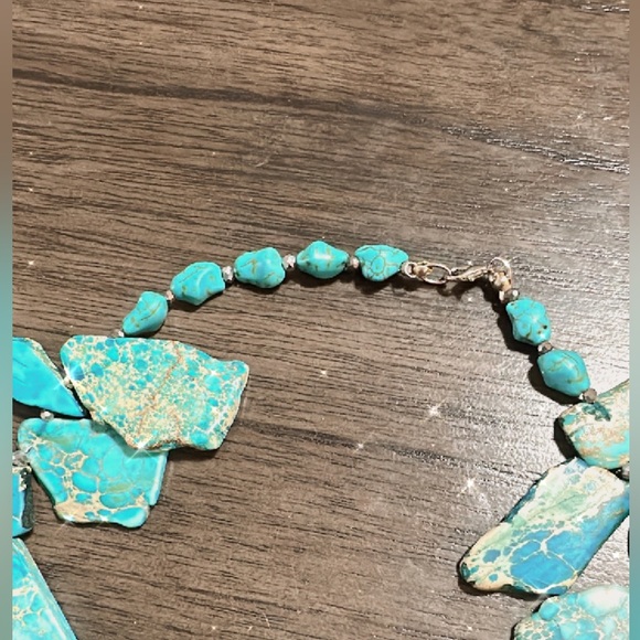 Handmade turquoise stone necklace! - Picture 3 of 3